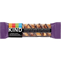 KIND Barres Arachides, caramel salé, noix et chocolat noir, 40 g, 12 unités image
