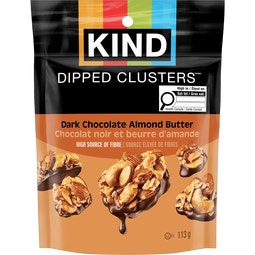 KIND® Dipped Clusters Dark Chocolate Almond Butter, 113g image