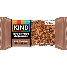 KIND Déjeuner Barres Chocolat noir, 50 g, 4 unités image
