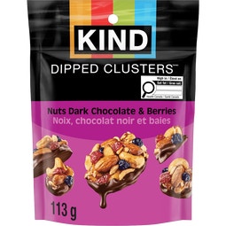 KIND® Dipped Clusters Dark Chocolate Nuts & Berries, 113g image