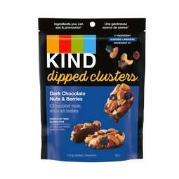 KIND® Dipped Clusters Dark Chocolate Nuts & Berries, 113g image