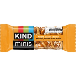 KIND® Minis Almond Caramel & Sea Salt Bars, 20g, 10 Count image