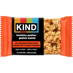 KIND Barres Grains santé Beurre d'arachide et chocolat noir, 35 g, 5 unités image