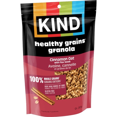 KIND Granola Avoine à la cannelle avec graines de lin, 312 g