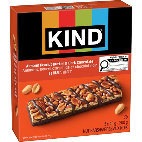 KIND® Almond Peanut Butter & Dark Chocolate, 40g, 5 Count
