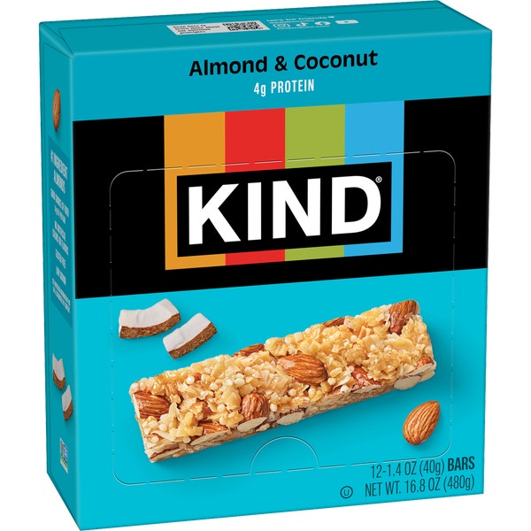 KIND® Amandes et Noix De Coco, 40g, 12 unités