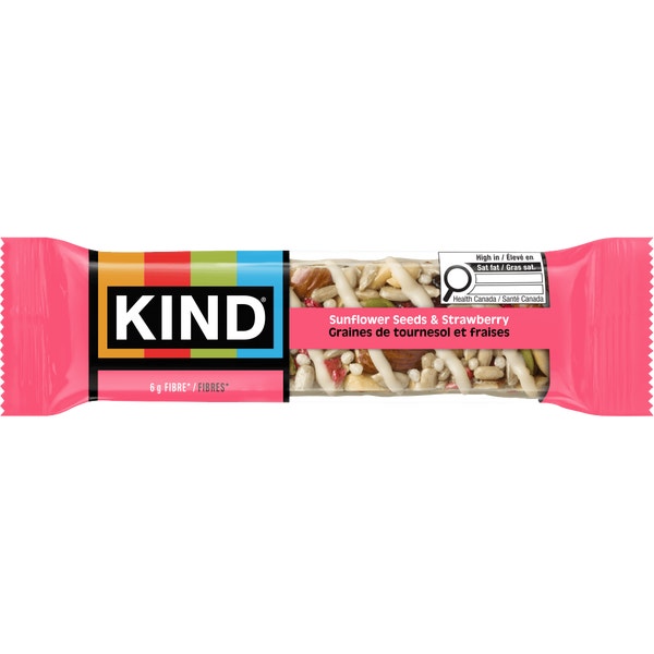 KIND Graines de tournesol et fraises, 40g, 5 unités
