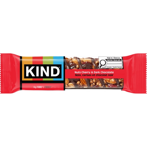 KIND Barres Noix, cerises et chocolat noir, 40 g, 5 unités