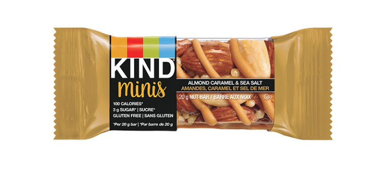 KIND Minis Amandes, caramel et sel de mer barre