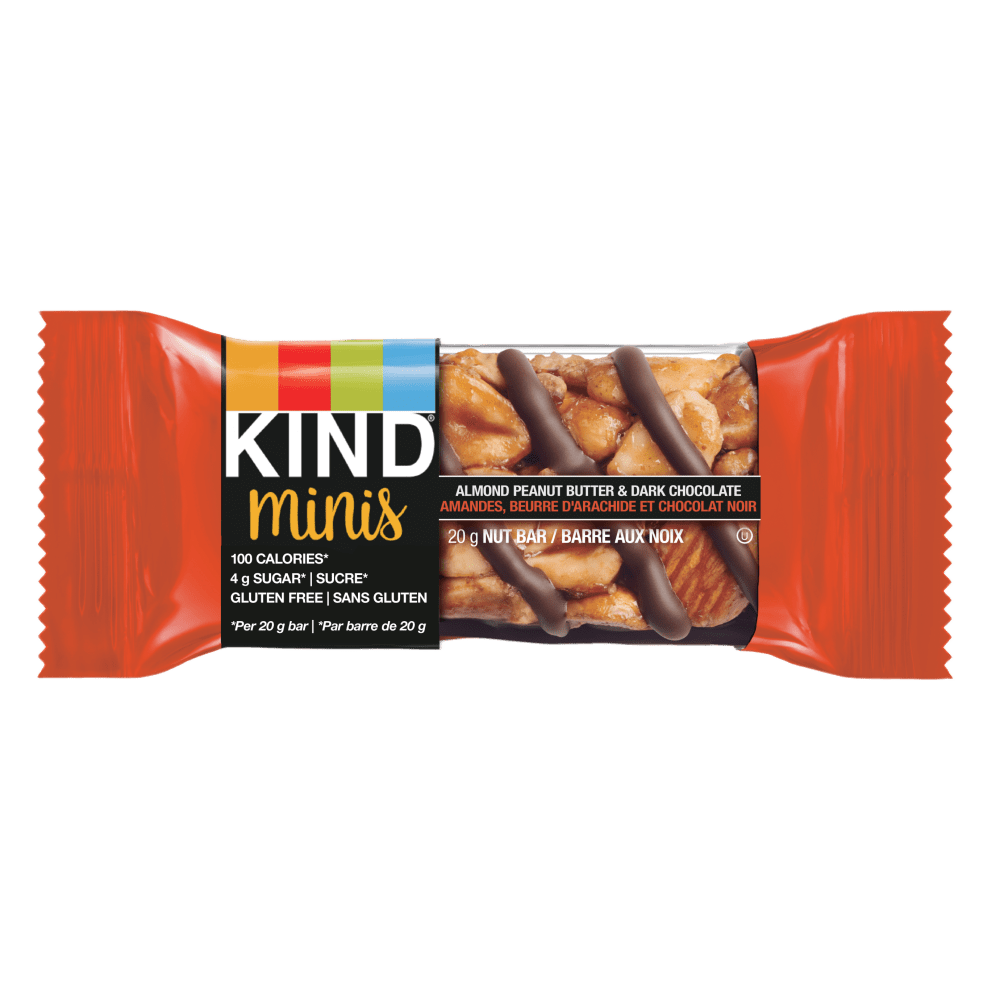 KIND Minis Variety Pack - 36 Healthy Snack Bars With Peanut Butter Dark Chocolate & Caramel Almond