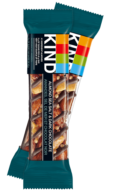 plakboek vriendschap badge Almond Sea Salt & Dark Chocolate Bars | KIND Snacks Canada